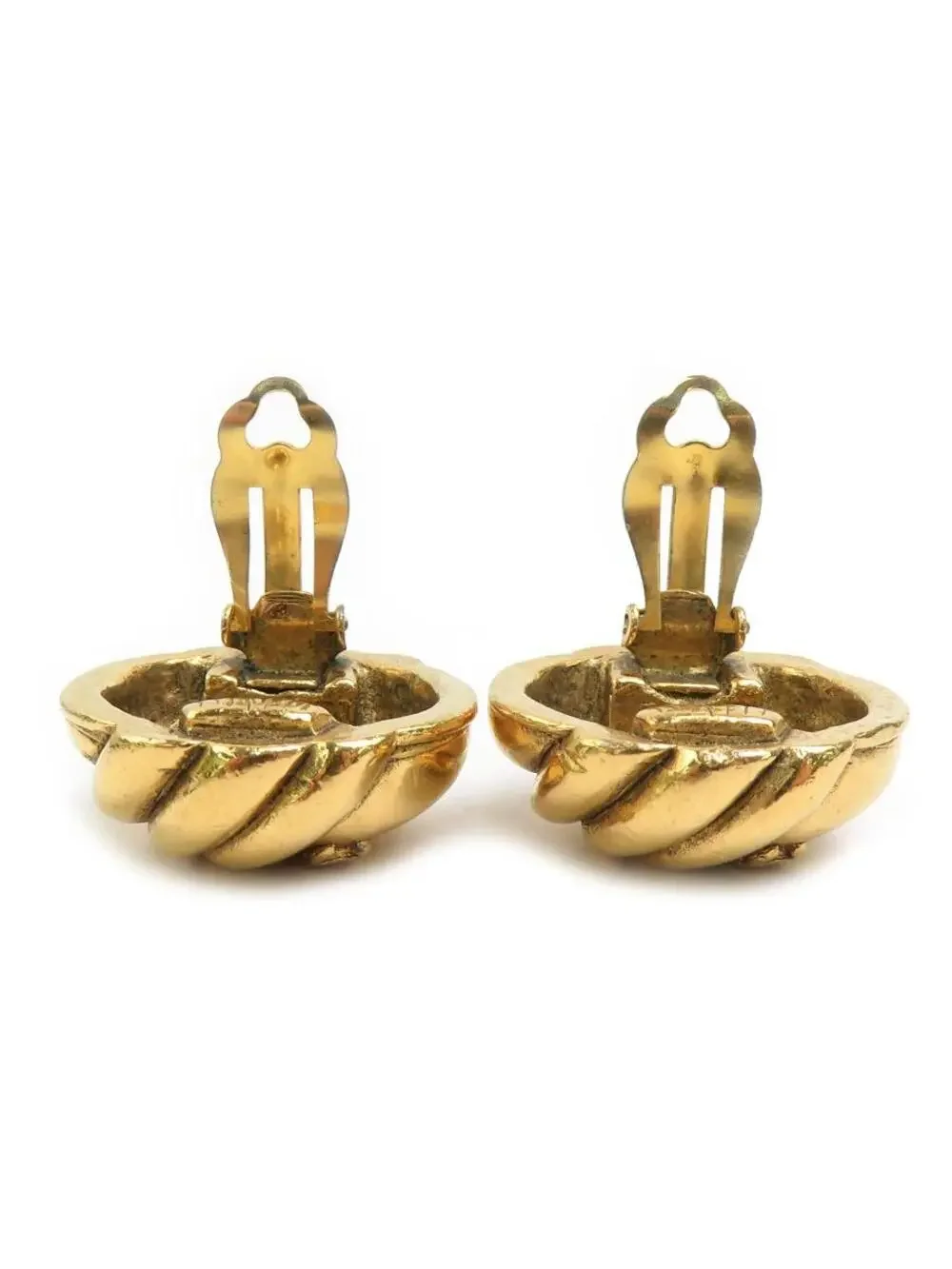Auth Chanel Cc Logo Clip On Earrings #302858C29B